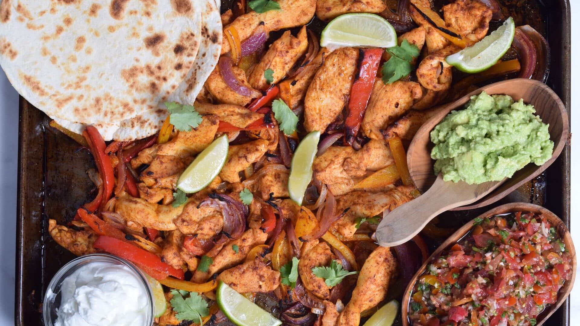 Sheet Pan Fajitas - recipe by Carolyn Cohen