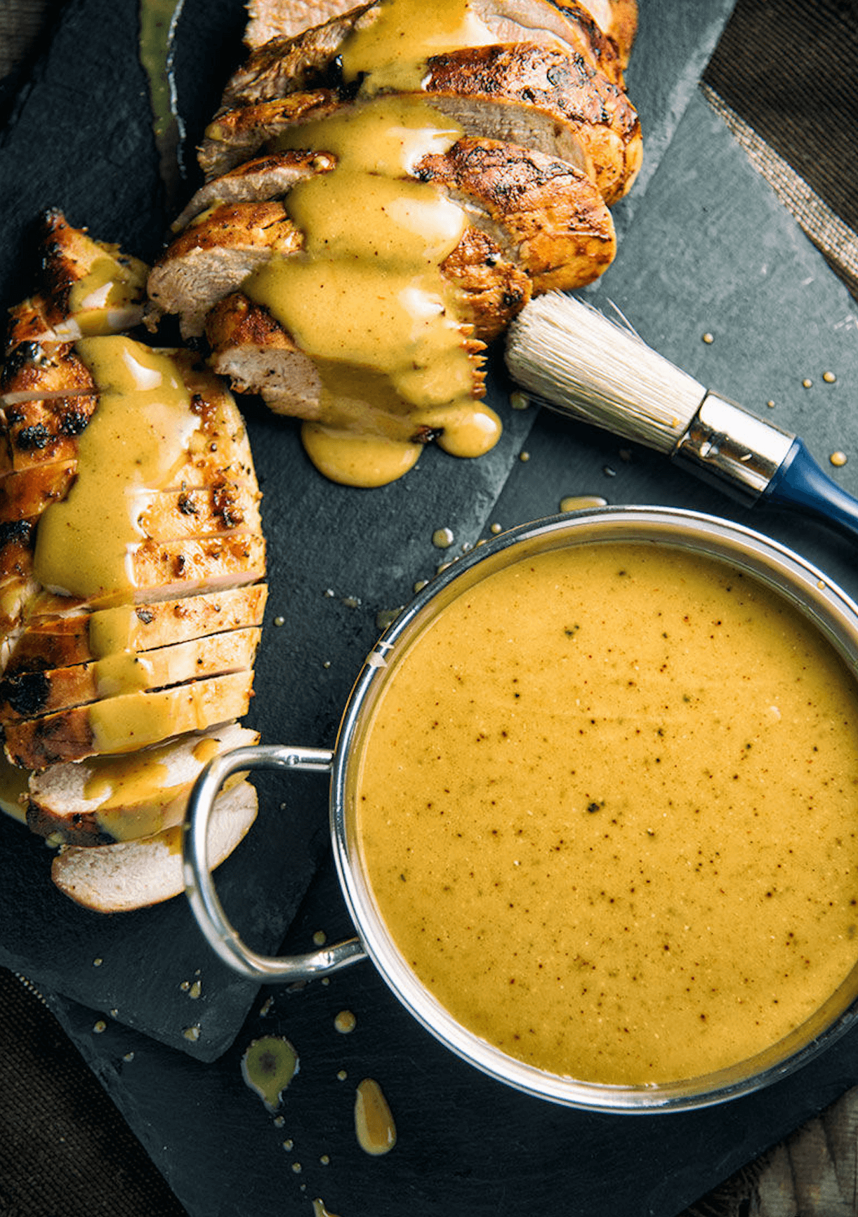 Maple Carolina BBQ Sauce Smothered Chicken Breasts - chicken & turkey recipe by Carolyn Cohen