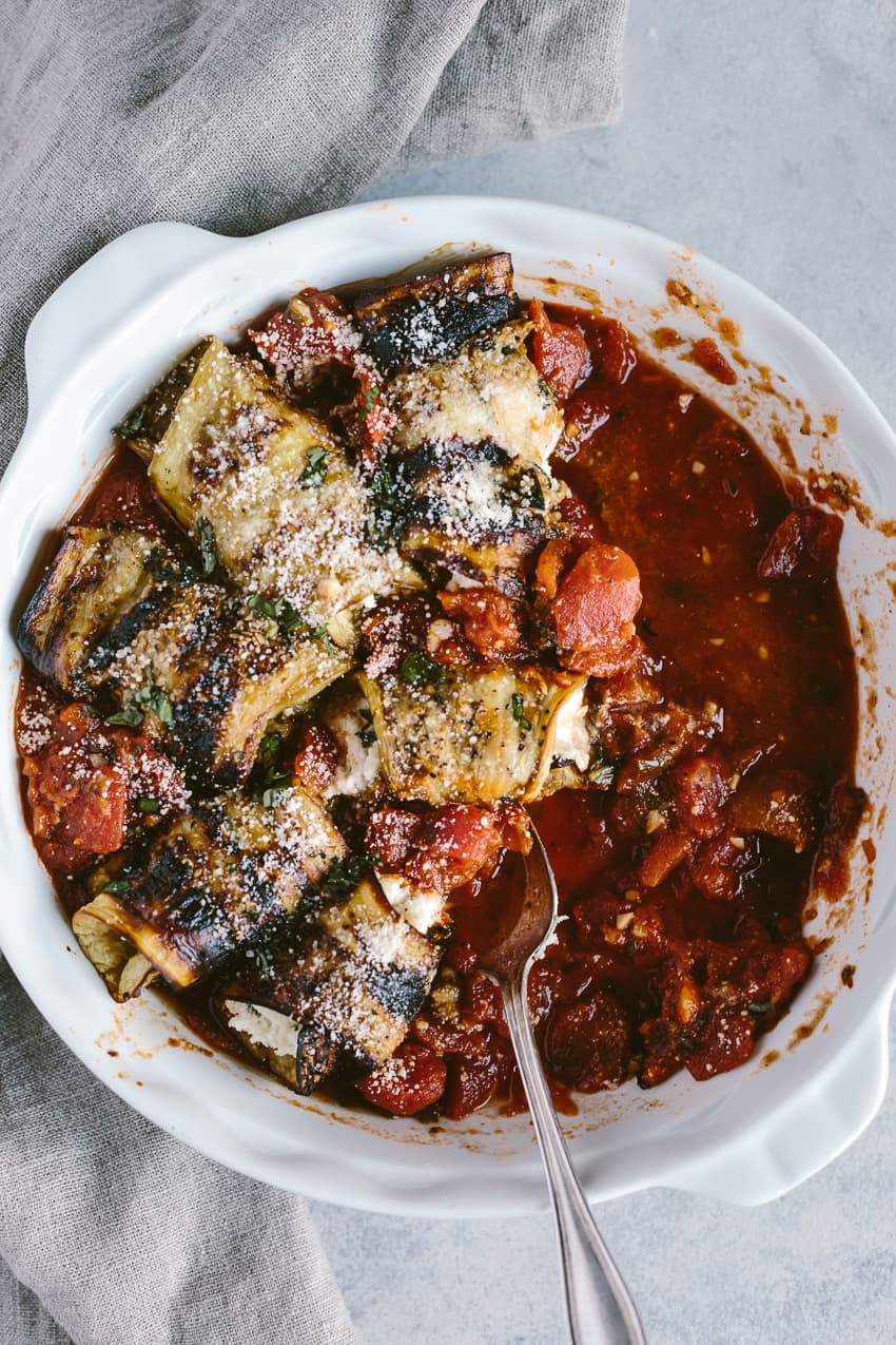 Eggplant Involtini - recipe by Carolyn Cohen
