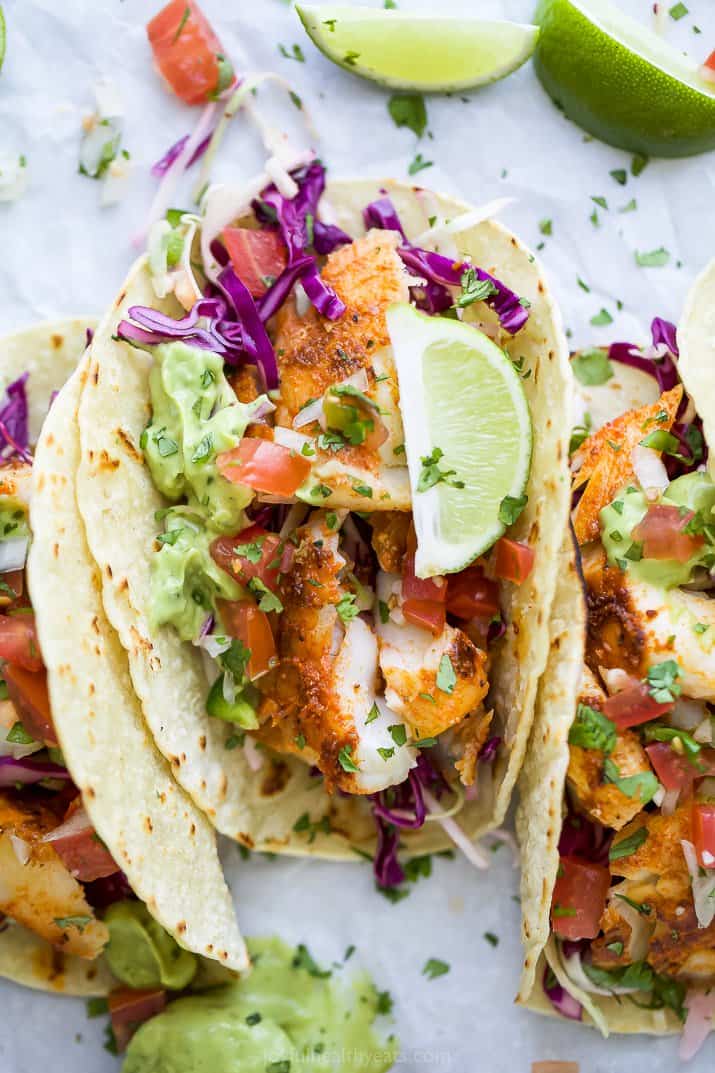 Baked Chipsy Crusted Baja Fish Tacos - fish recipe by Carolyn Cohen