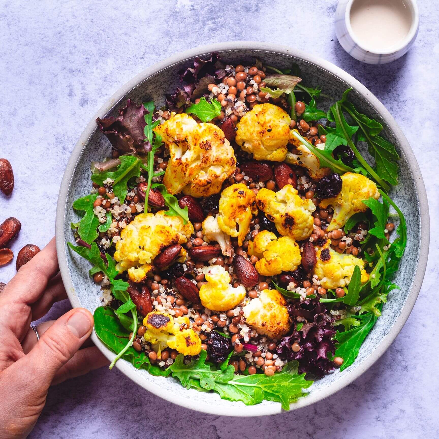Smokey Lentil | Jicama | Hearts of Palm | Peanut Salad - sides & salads recipe by Carolyn Cohen