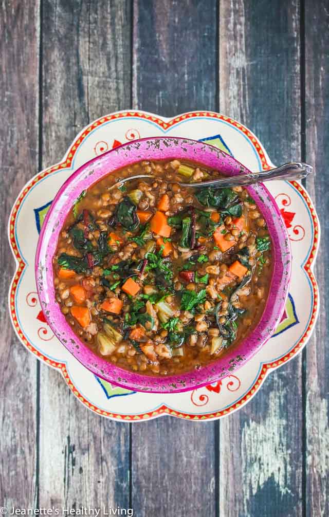 Lemony Red Lentil Soup - soup recipe by Carolyn Cohen