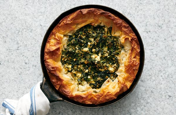 Skillet Spanakopita - recipe by Carolyn Cohen
