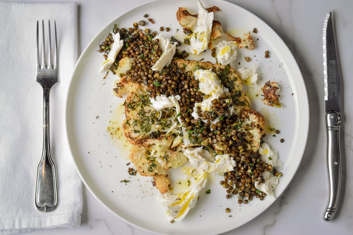 Green Cauliflower Mash - recipe by Carolyn Cohen