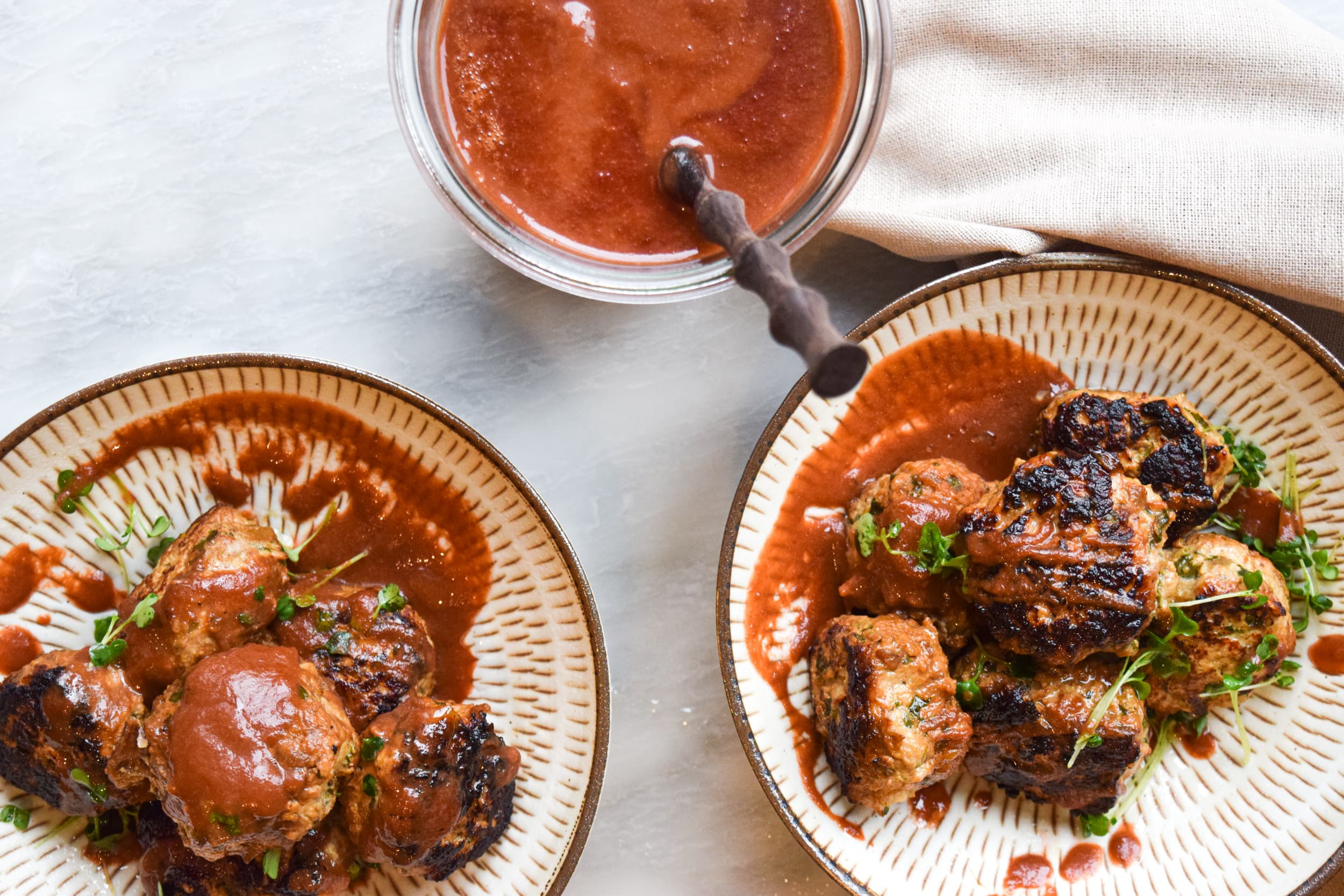 Baked Chicken Meatballs with Sweet Potato and Spinach - chicken & turkey recipe by Carolyn Cohen
