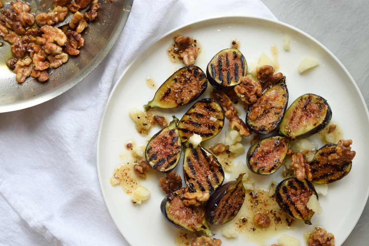 Endive Leaves | Charred Figs | Manchego | Honeyed Walnuts - fish recipe by Carolyn Cohen
