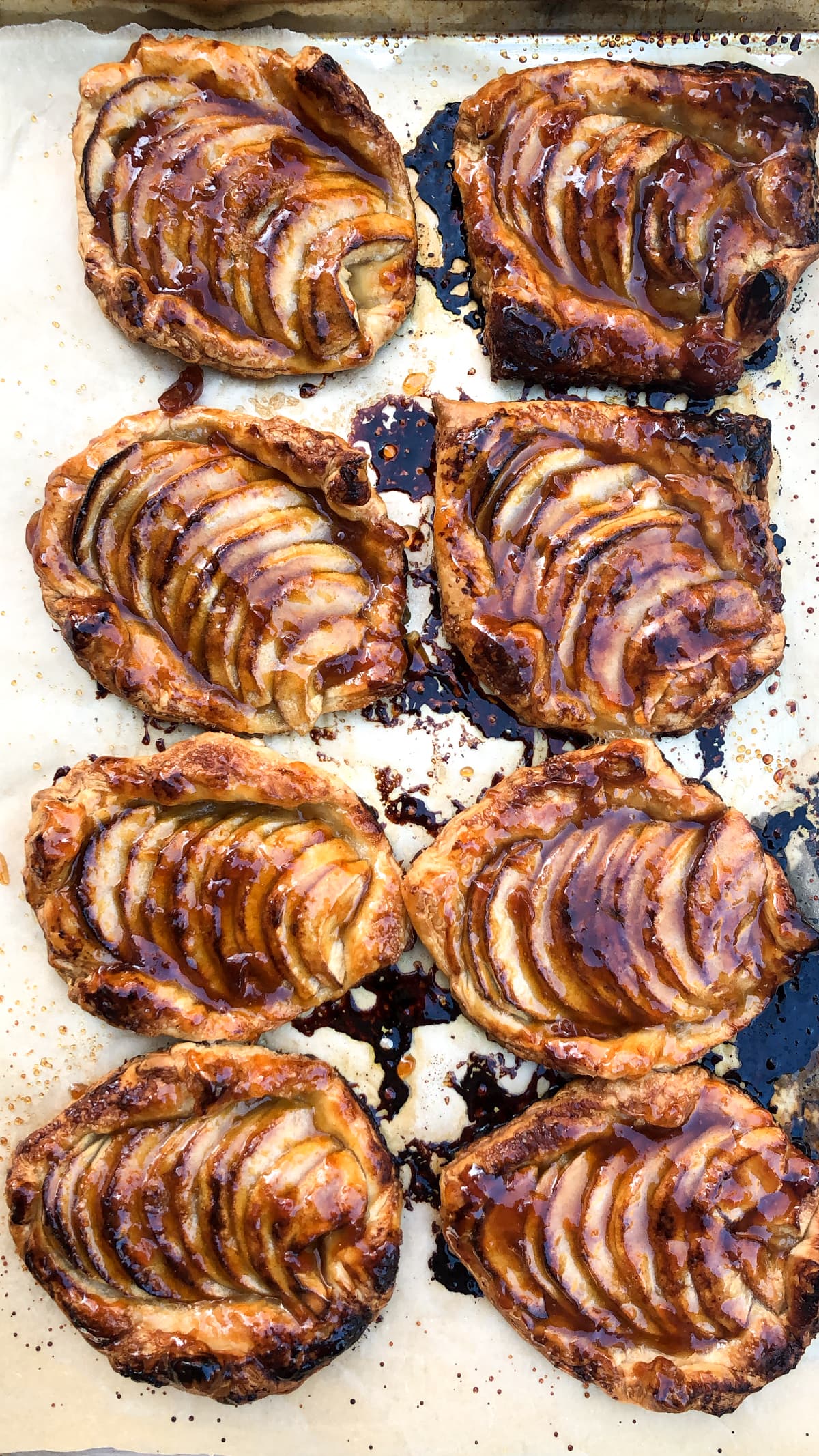 Individual Glazed French Apple Tarts - dessert recipe by Carolyn Cohen