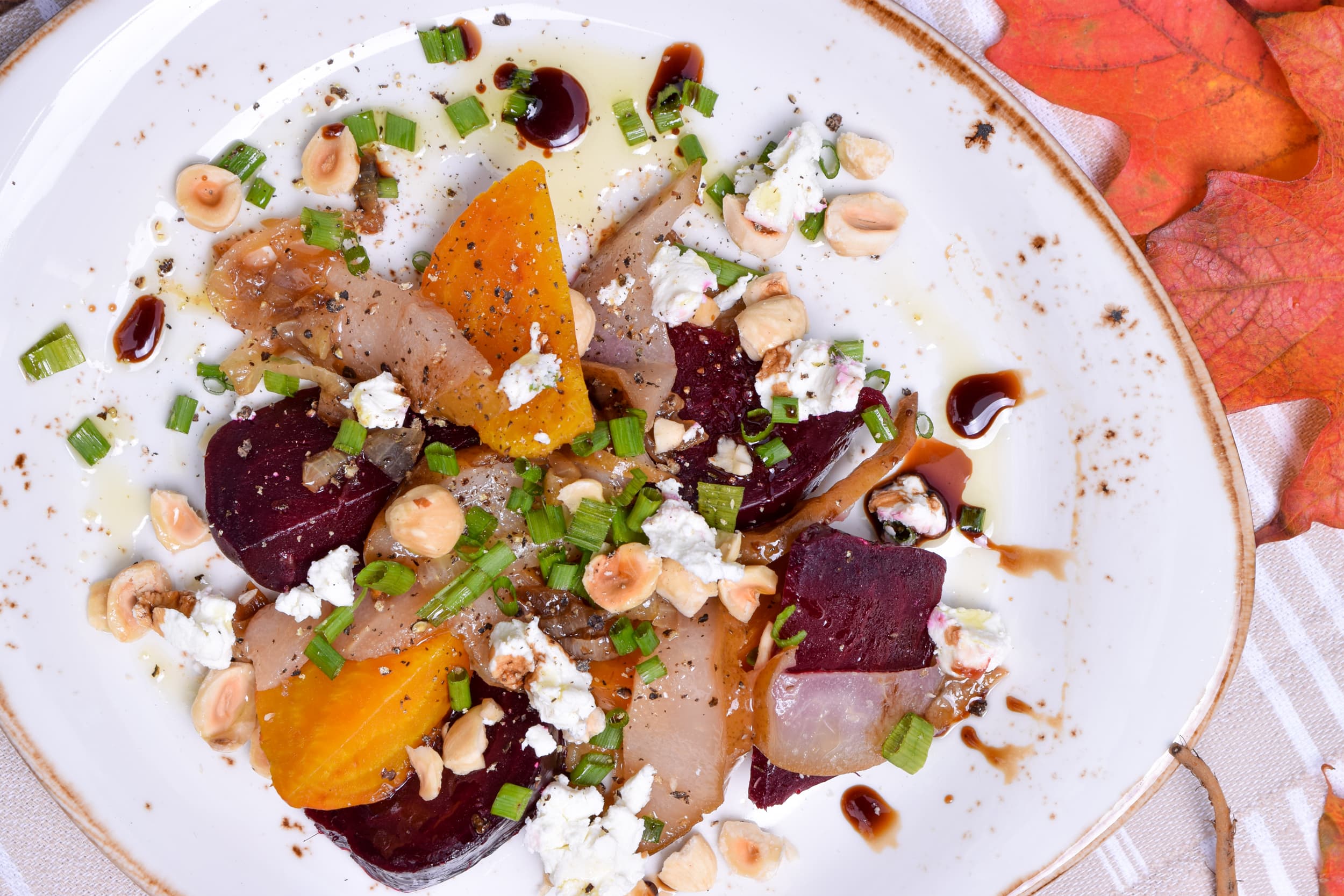 Greek Salad with Creamy Feta Vinaigrette - sides & salads recipe by Carolyn Cohen