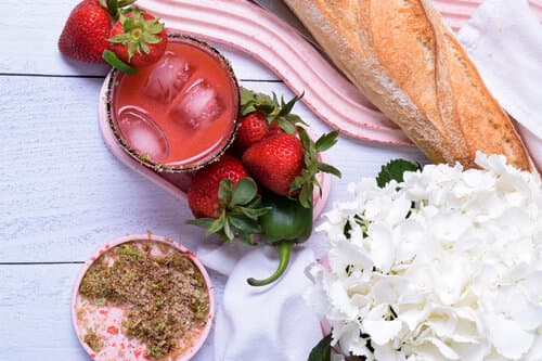 Kickin’ Strawberry Margaritas - recipe by Carolyn Cohen