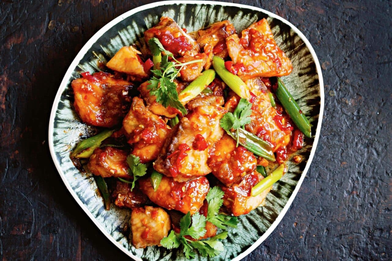 Moroccan Fish Boulettes in Harissa Tomato Sauce - fish recipe by Carolyn Cohen