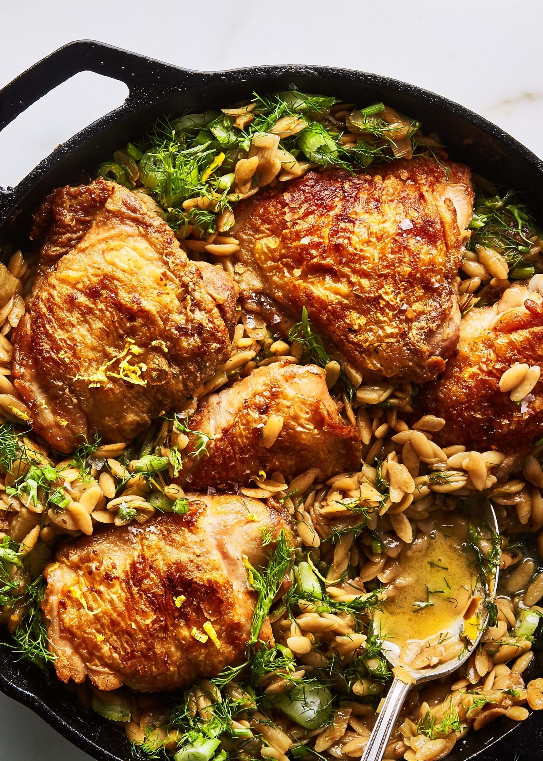 Skillet Chicken Puttanesca - chicken & turkey recipe by Carolyn Cohen