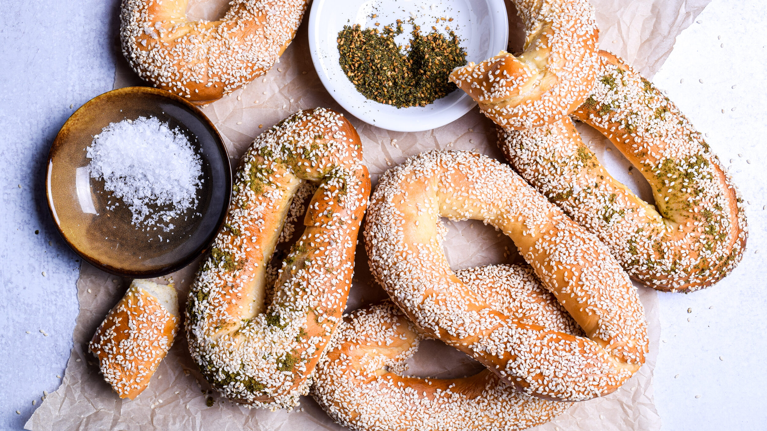 Jerusalem Bagels with Za’atar Recipe | Delicious Dish Cooking